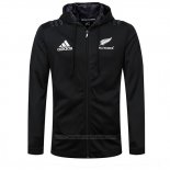 Giacca Con Cappuccio Nuova Zelanda All Blacks Rugby 2018-2019 Nero