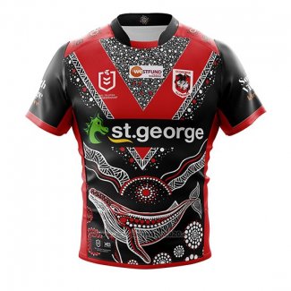 Maglia St George Illawarra Dragons Rugby 2019 Indigeno