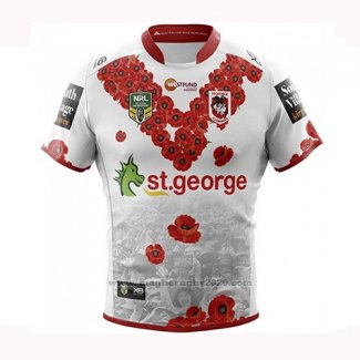 Maglia St George Illawarra Dragons Rugby 2018-2019 Commemorativo