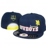 NRL Snapback Cappelli North Queensland Cowboys Spento Blu