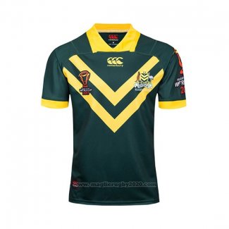 Maglia Australia Kangaroos Rugby RLWC 2017 Home