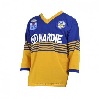 Maglia Parramatta Eels Manica Lunga Rugby 1986 Retro