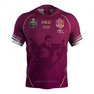 Maglia Queensland Maroons 1 Rugby 2019 Commemorativo